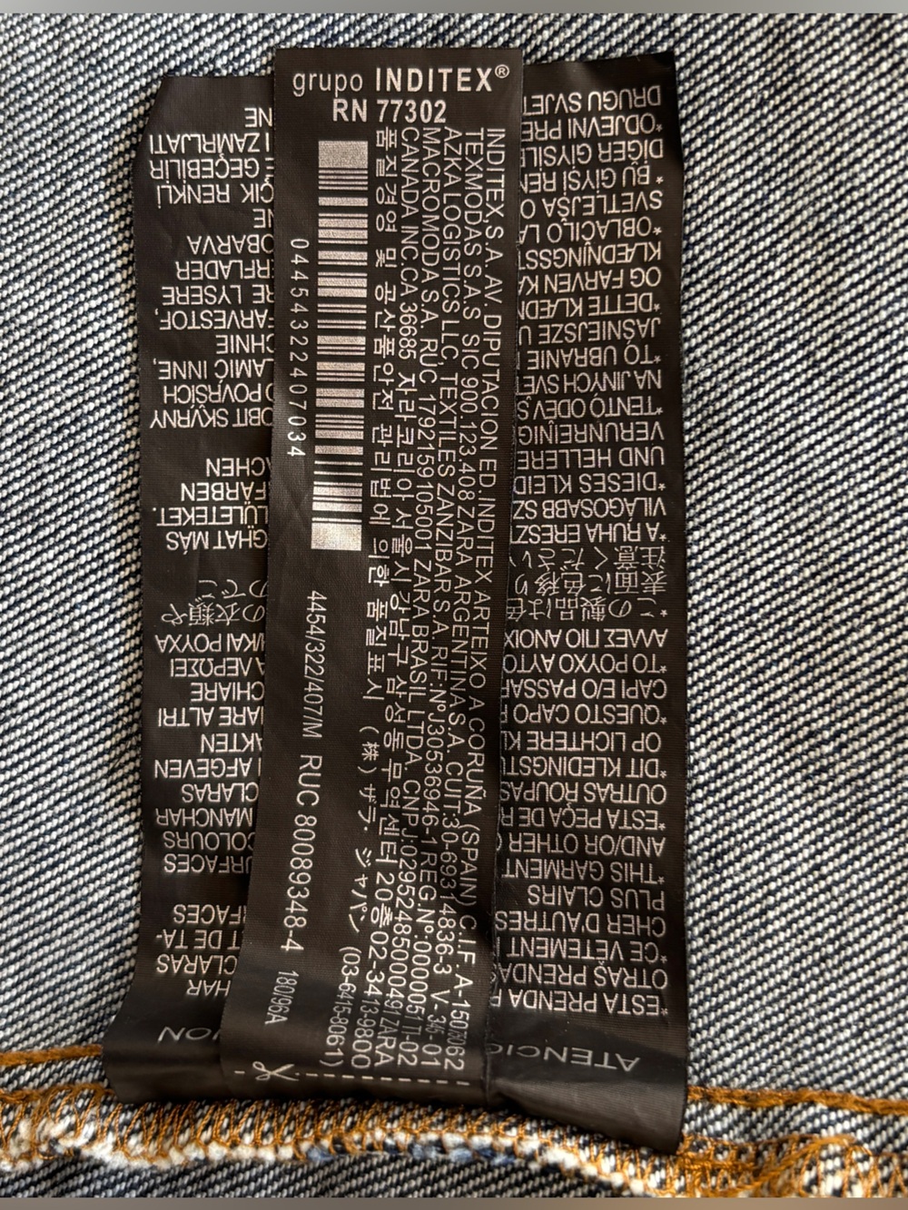 Zara Men's Medium Denim Jacket Classic Jean Jacket - Picture 13 of 16